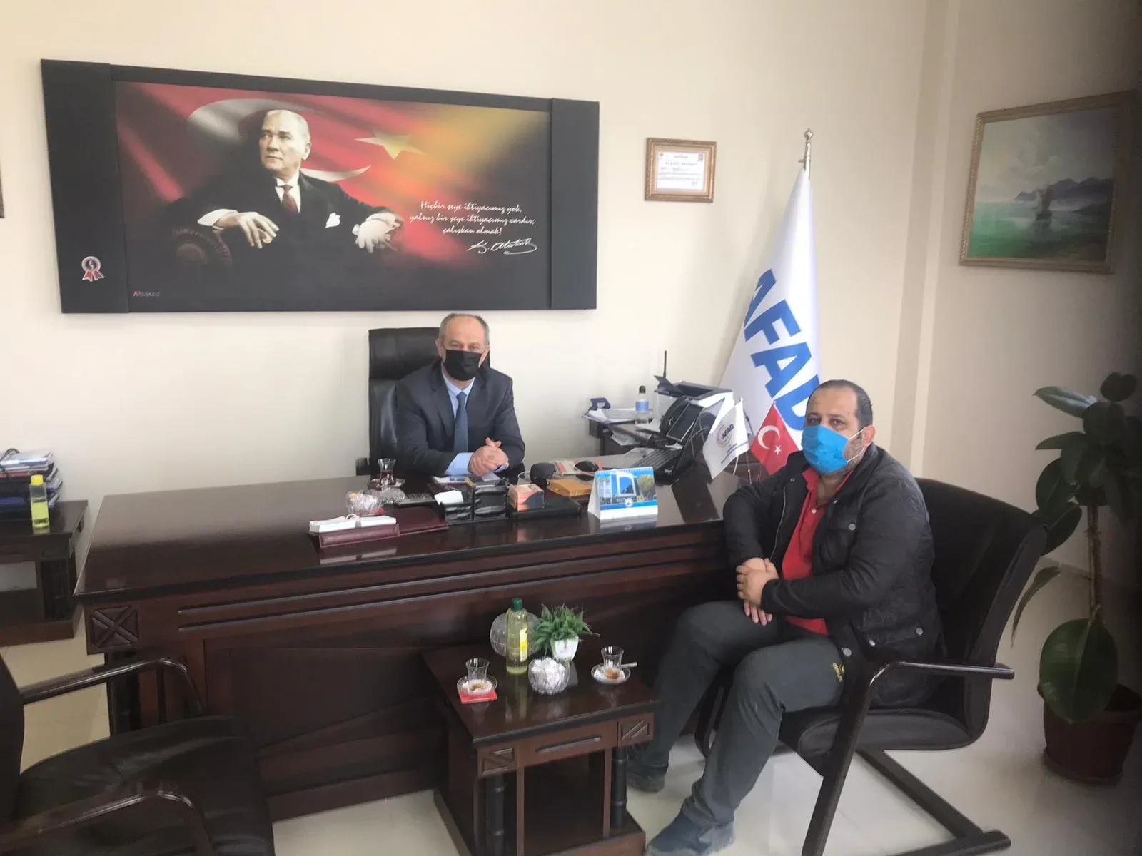 Iğdır İl Afet ve Acil Durum Müdürü Bülent Zeğem beyi bizi konuk etti
