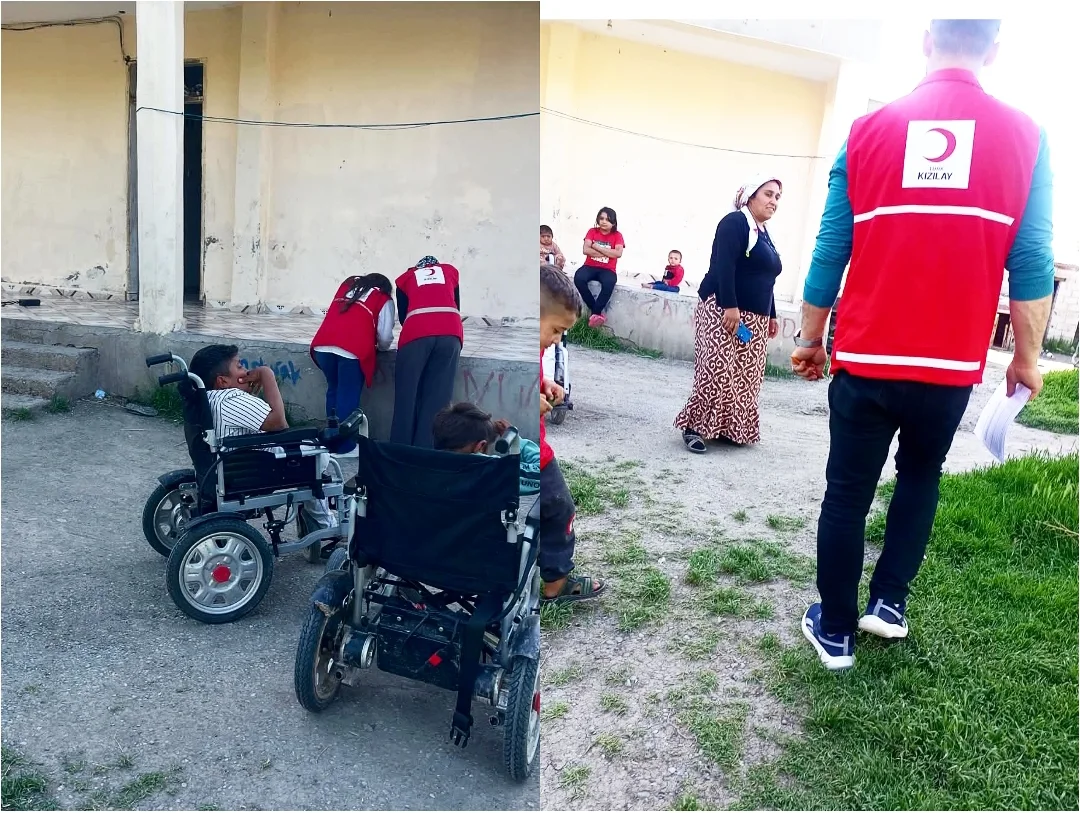 Türk Kızılay’ından Özgür Mahallesi’ndeki Engelli Aileye Anlamlı Destek