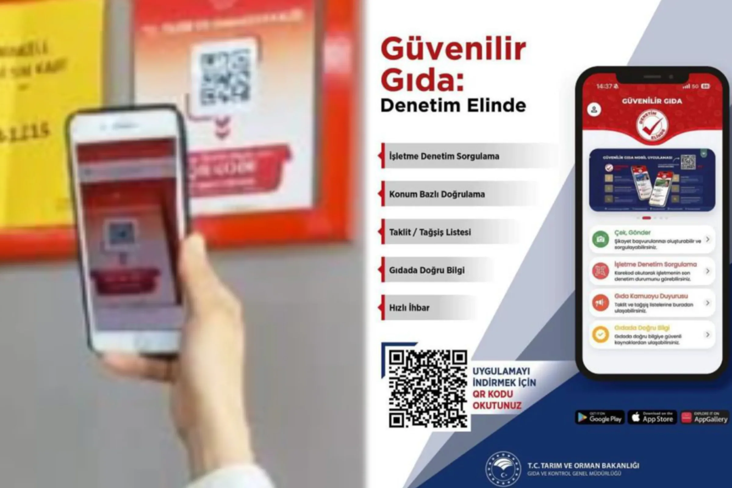 Gıda İşletmelerine Karekod Uygulaması: Müşteri görebilecek