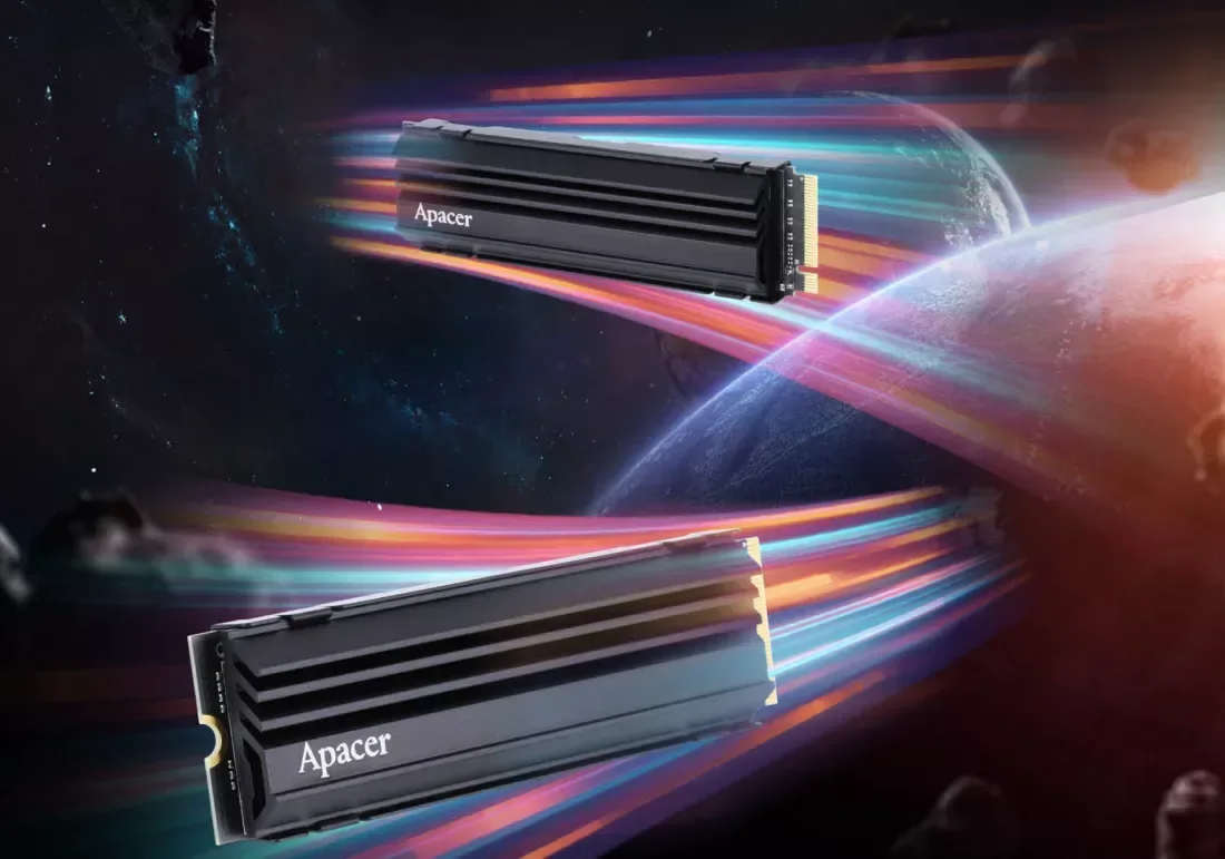 Apacer 13.000 MB/sn okuma hızına sahip PCIe Gen 5 NVMe SSD'leri ortaya koyuyor