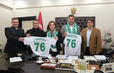 76 Iğdır Belediye Spordan Eş Başkanlara ziyaret