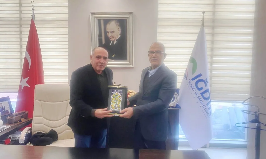 İRAN ERZURUM BAŞKONSOLOSU’NDAN IĞDIR TİCARET VE SANAYİ ODASI’NA ZİYARET