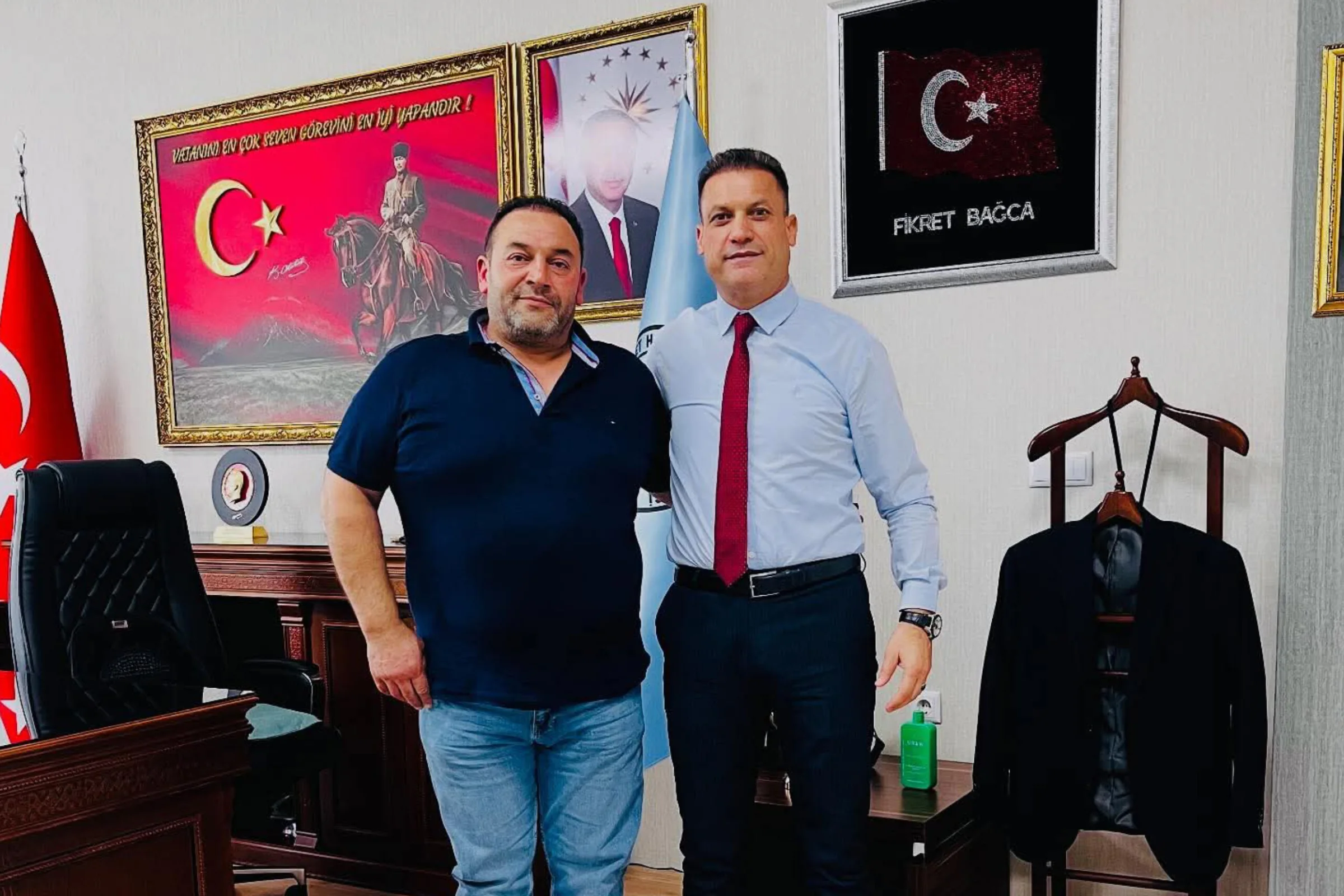 Erdal Adsız’dan Müdür Bağca’ya Nezaket Ziyareti