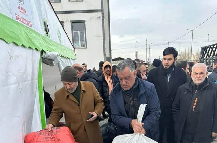 Hacı Abdulcabbar Baştumur, Iğdır'da depremzedeler için yardım çağrısında bulundu