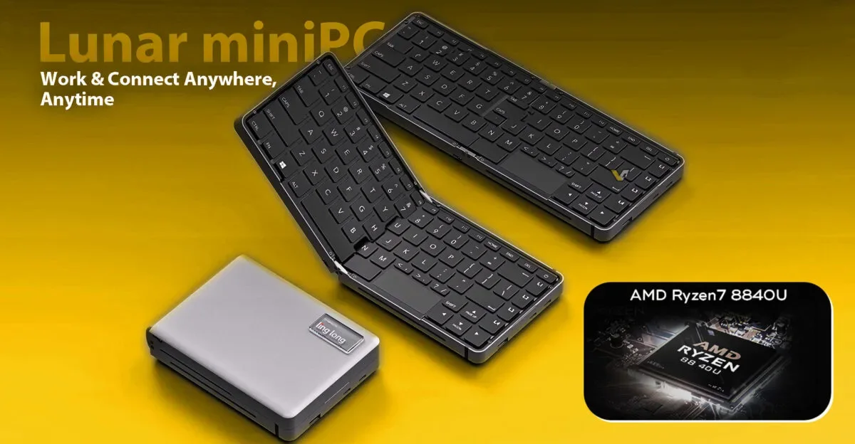 Küresel Kickstarter Lansmanında Katlanabilir, Mini PC Klavye