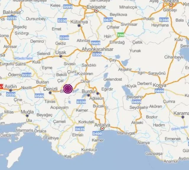Denizli'de deprem