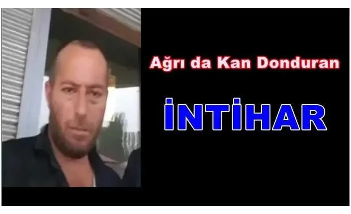 Ağrı da kan donduran intihar