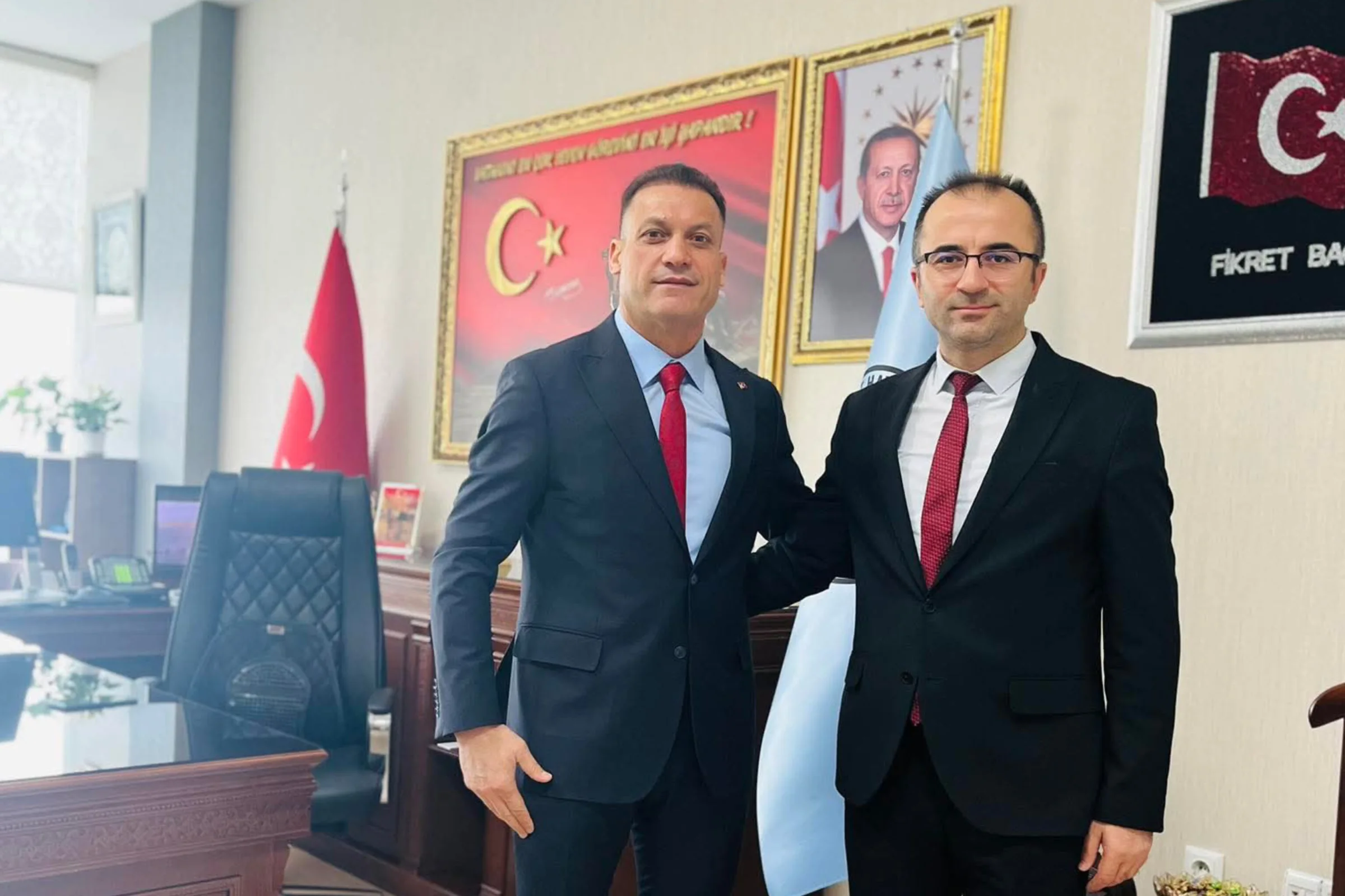 “Iğdır Havalimanı Müdürü Fikret Bağca’dan Gençlik Spor İl Müdürü Recai Şahin’e Teşekkür”