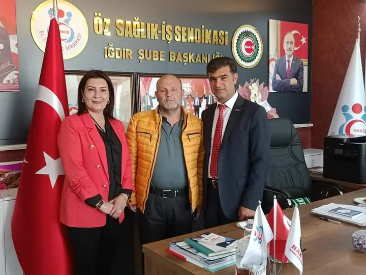 Öz Sağlık İş Sendikası Iğdır Şube Başkanı Gülü Tuncer’den...