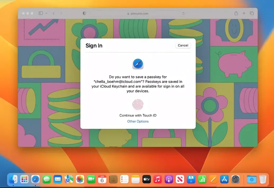 macOS Ventura ve iOS 16'da Apple 'geçiş anahtarları' desteği, parolasız bir gelecek vaat ediyor