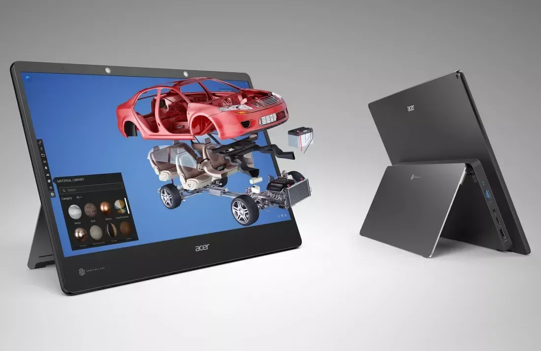Acer, bir çift taşınabilir, gözlüksüz stereoskopik 3D monitörü duyurdu