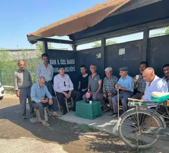 Aralık AK Parti İlçe Başkanı bugünkü "köy ziyareti" programına katıldı