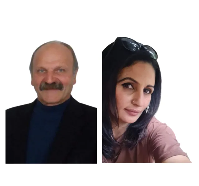 DEM Parti'nin Iğdır Belediye Başkan Adayı olarak gösterilen Mehmet Nuri Güneş ve Nejla Kum