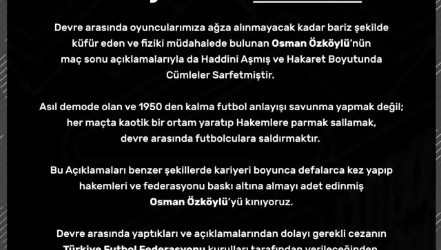 Alagöz Iğdır FK’dan Pendikspor’a Tepki: Sahada Çirkin Davranışlar Kınandı