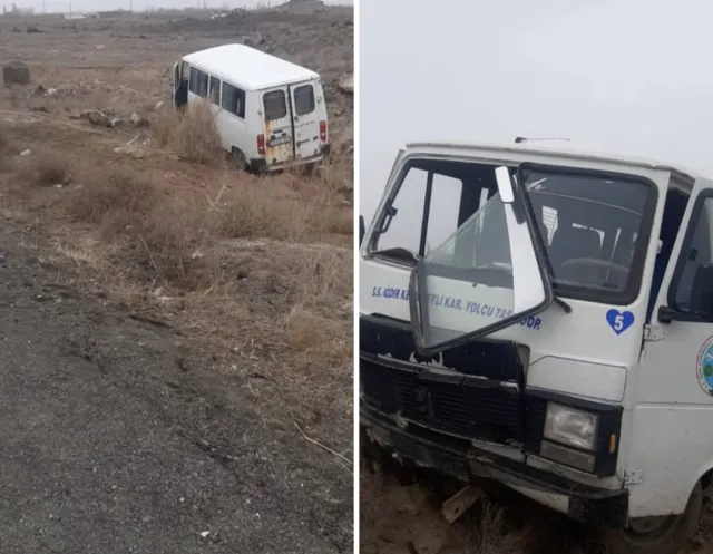 Karakoyunlu'da Öğrenci Servisi Kaza Yaptı: 8 Yaralı