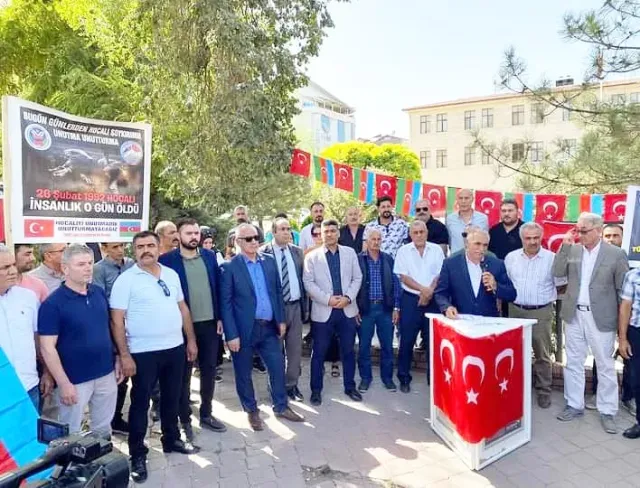 IĞDIR’DA ERMENİSTAN’IN AZERBAYCAN’A YAPTIĞI SALDIRILAR KINANDI