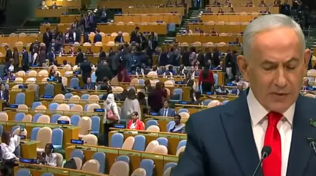İsrail Başbakanı Binyamin Netanyahu'nun BM Genel Kurul Konuşmasına Diplomatik Protesto