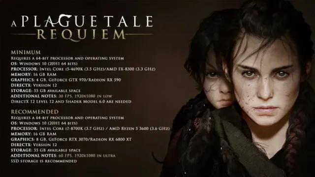 Plague Tale Requiem sistem gereksinimleri gerçekten yeni nesle girdiğimizi gösteriyor