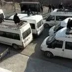 Minibüs şoförlerinden korsan nakliyata 'Hayır' eylemi