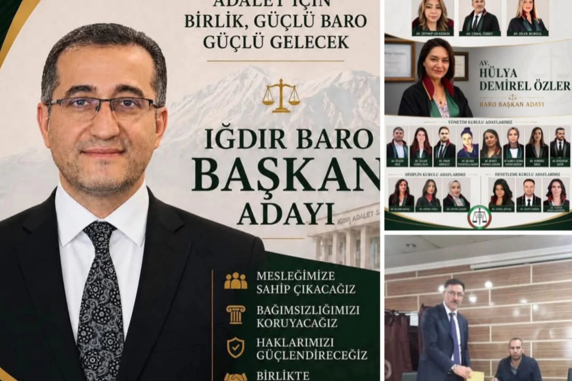 IĞDIR BAROSU’NDA BAŞKANLIK YARIŞI: 3 ADAY SANDIK BAŞINA GİDİYOR kapak görseli