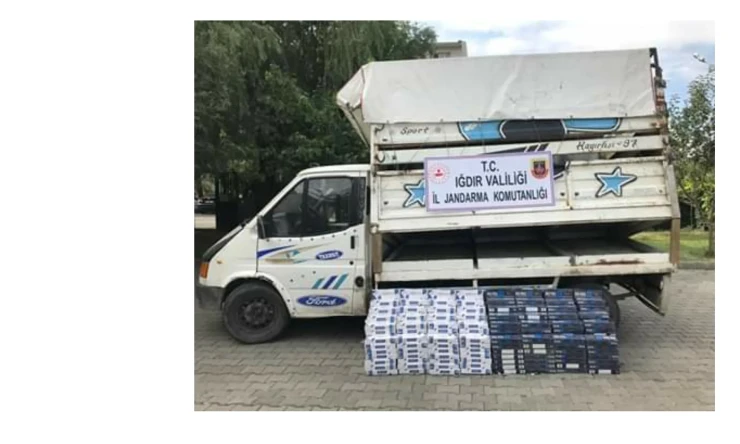 Iğdır da 4900 paket kaçak sigara ele geçirildi