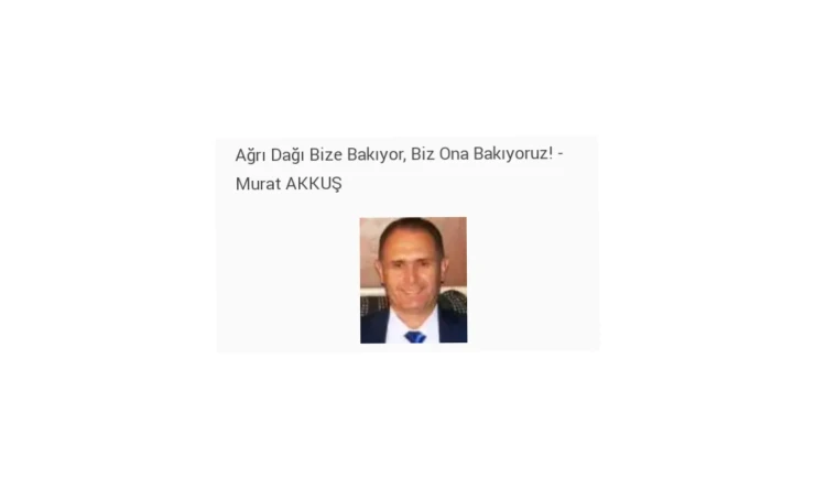 Ağrı Dağı Bize Bakıyor, Biz Ona Bakıyoruz! - Murat AKKUŞ
