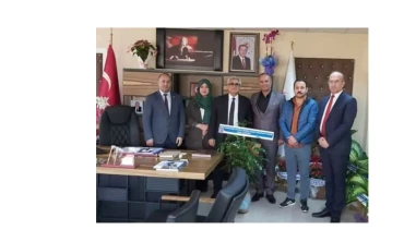 ŞEHİT GAZİ SENDEN İL SAĞLIK MÜDÜRÜ NEVRUZ EREZ'E HAYIRLI OLSUN ZİYARETİ
