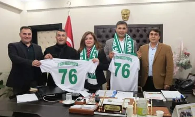 76 Iğdır Belediye Spordan Eş Başkanlara ziyaret