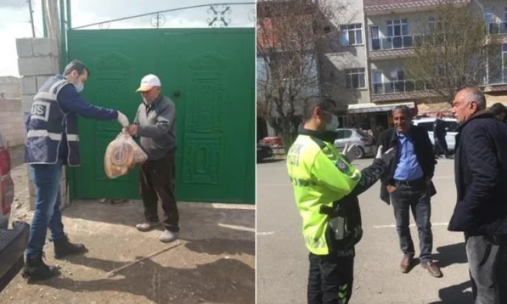 Iğdır Polisi COVİD-19 Tedbirleri Kapsamında Görev Başında