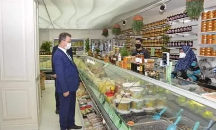 VALİ ÜNLÜ, KORONAVİRÜS TEDBİRLERİNİ DENETLEDİ