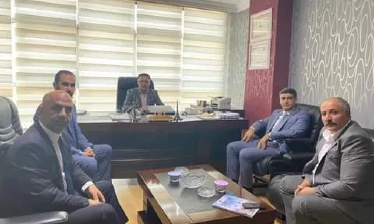 AK Parti İl Başkanı Ve Beraberindeki Yöneticilerden Eski Başkanı Ziyaret