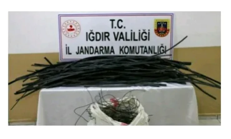 Enerji nakil hattındaki kablo hırsızı bir şahıs tutuklandı