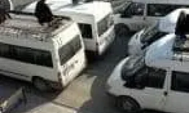 Minibüs şoförlerinden korsan nakliyata 'Hayır' eylemi