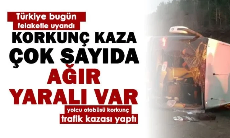 İzmir’den Iğdır’a doğru yola çıkan otobüs kaza yaptı