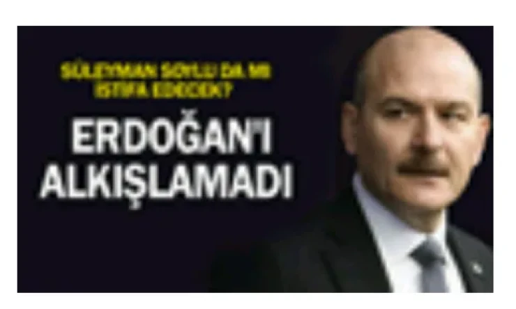 Bakan Soylu'da mı istifa edecek? Erdoğan'ı alkışlamadı
