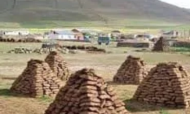 Doğu köylerinden tezek yakma geleneği devam ediyor