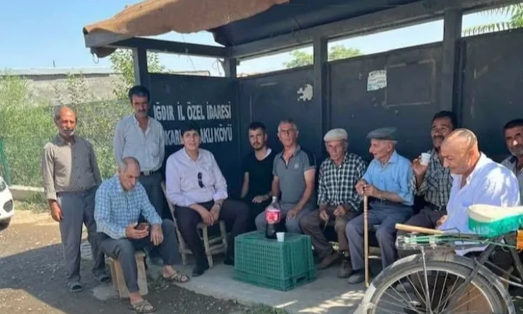Aralık AK Parti İlçe  Başkanı bugünkü "köy ziyareti" programına katıldı