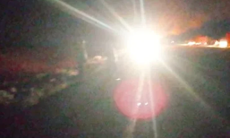 Iğdır'dan Kars'a giden tır yandı