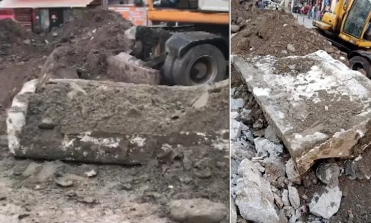 Büyükçekmece’de inşaat kazısı sırasında lahit bulundu