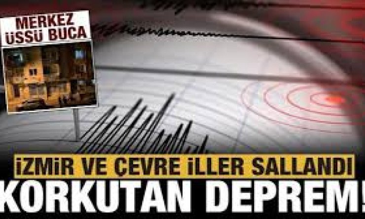 İzmir Buca ilçesinde korkutan deprem