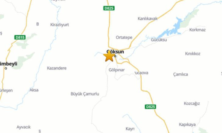 Kahramanmaraş Göksun'da Ardı Ardına Meydana Gelen Depremler