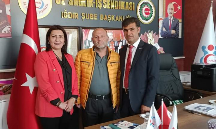 Öz Sağlık İş Sendikası Iğdır Şube Başkanı Gülü Tuncer’den...