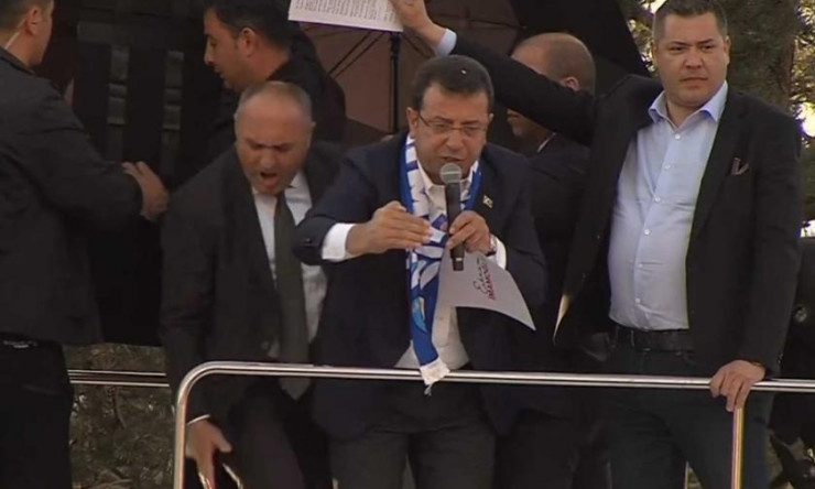İmamoğlu’na Erzurum’da provokasyon