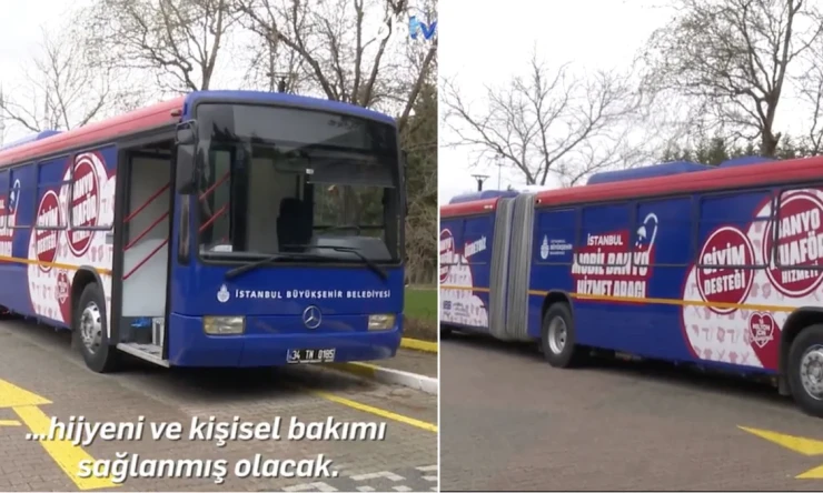 İstanbul Büyükşehir Belediyesi'nden Evsiz Vatandaşlar İçin Yenilikçi Proje: Eski İETT Otobüsleri Mobil Bakım Aracına Dönüştürüldü