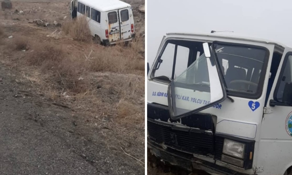 Karakoyunlu'da Öğrenci Servisi Kaza Yaptı: 8 Yaralı