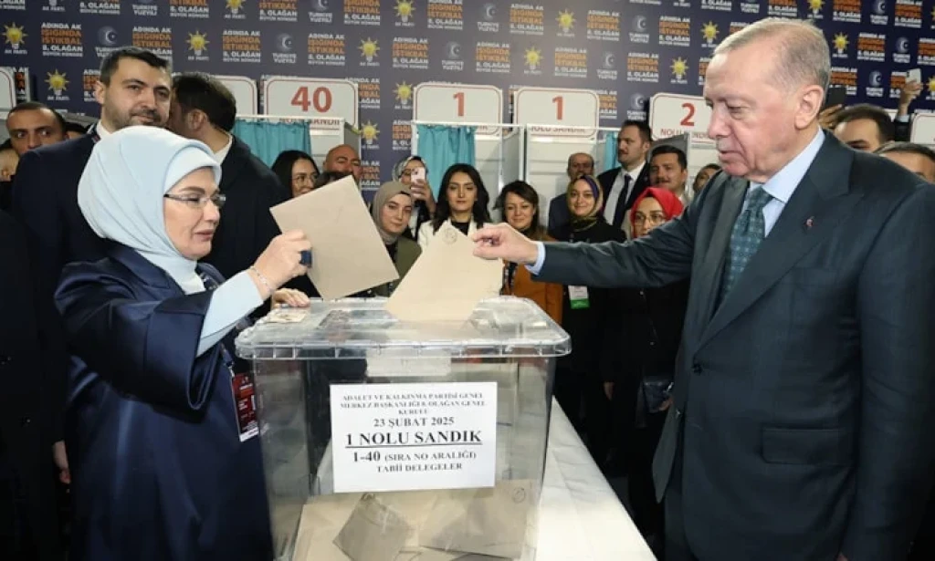 Recep Tayyip Erdoğan, AKP 8. Olağan Büyük Kongresi'nde Yeniden Genel Başkan Seçildi