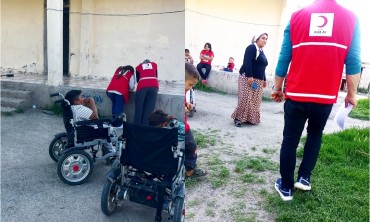 Türk Kızılay’ından Özgür Mahallesi’ndeki Engelli Aileye Anlamlı Destek
