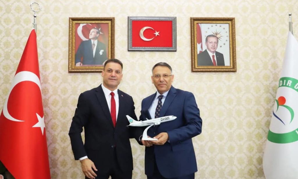 Iğdır Havalimanı Müdürü Fikret Bağcı’dan Rektör Gürel’e Hayırlı Olsun Ziyareti